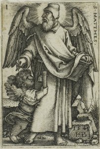 St. Matteus, från De fyra evangelisterna av Hans Sebald Beham