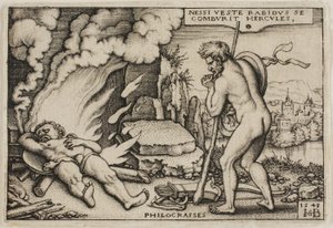The Death of Hercules, från The Labors of Hercules av Hans Sebald Beham