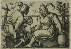 Den enfaldige och den enfaldige kvinnan av Hans Sebald Beham