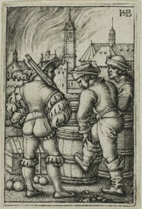 Vakten vid krutfaten av Hans Sebald Beham