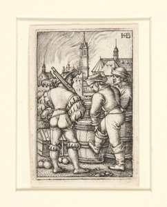 Vakten nära Powder Casks av Hans Sebald Beham