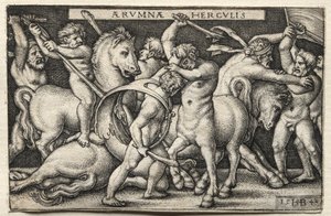 Hercules besegrar Centaurerna av Hans Sebald Beham