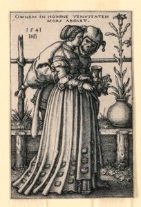 Damen och döden av Hans Sebald Beham
