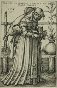 Damen och döden av Hans Sebald Beham