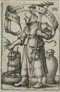 Marknadskvinnan av Hans Sebald Beham
