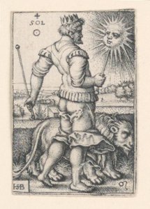 Solen, från De sju planeterna av Hans Sebald Beham