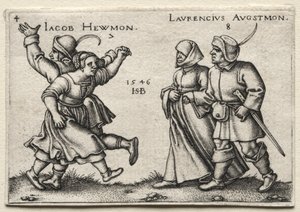Byns bröllop: Jacob Hewmon / Lawrencius Augstmon av Hans Sebald Beham