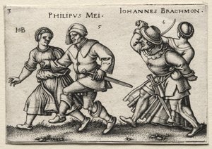 Byns bröllop: Philipus Mei Johannes Brachmon, 1546. av Hans Sebald Beham