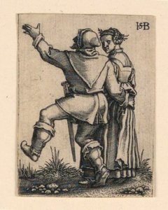 Bröllopsprocessen: Pardans kvar av Hans Sebald Beham