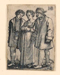 Bröllopsprocessen: Bruden och brudgummen av Hans Sebald Beham