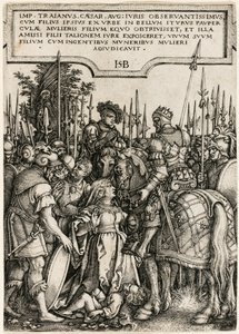Trajanus rättvisa av Hans Sebald Beham