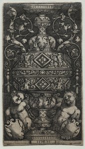 Vas Dekorerad Med Barn av Hans Sebald Beham