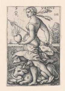 Venus, från De sju planeterna av Hans Sebald Beham