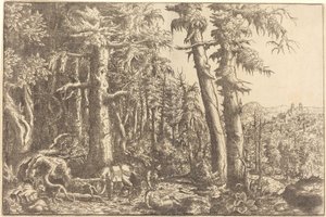 Den barmhärtige samariten, ca. 1558. av Hans Sebald Lautensack
