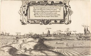 Utsikt över Nürnberg från öster [vänster sektion], 1552.