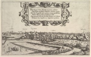 Utsikt över Nürnberg från väster, 1552.