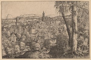 Utsikt över Steyr på Enns, 1554.