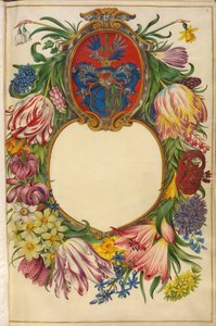 Tyska: Titelsida Moller-Florilegium (1) av Hans Simon Holtzbecker