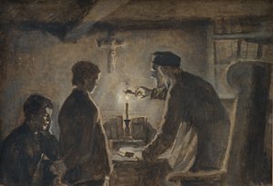 Pastor Sören blåser ut ljuset på nyårsafton