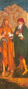 Tyska: Johannes der Täufer und Joachim Johannes Döparen och Joachim - Inzigkofen Altar