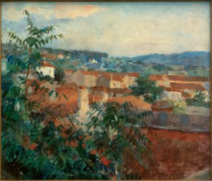 Landskap nära St Tropez av Hans Sutter