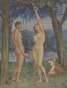 Adam och Eva av Hans Thoma