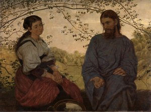 Kristus och den samariska kvinnan av Hans Thoma