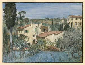 En villa i utkanten av Florens av Hans Thoma