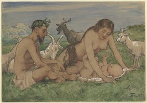 Faunernas familj av Hans Thoma