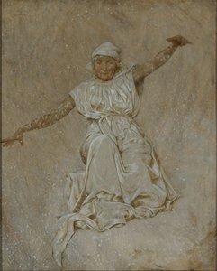 Februari (Fru Holle) av Hans Thoma