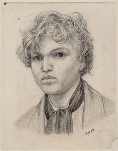 Självporträtt av en ung person av Hans Thoma