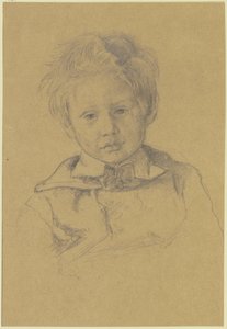 Barnporträtt av Victor Müllers son av Hans Thoma