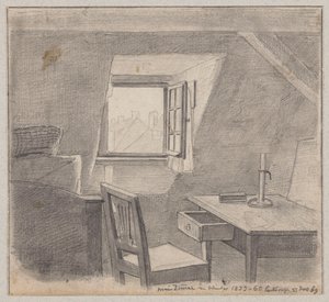 Konstnärens ateljé i Karlsruhe av Hans Thoma