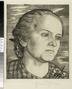 Porträtt av en kvinna av Hans Thoma