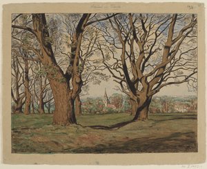 Landskapet i Taunus nära Oberursel av Hans Thoma