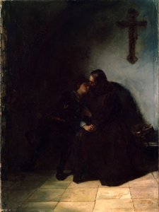 De dömdas avsked, c1860-1900. tysk målning av Hans Thoma