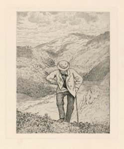 Vandrare i bergen av Hans Thoma