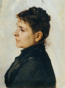 kvinna i profil