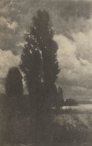 Kameraarbete: Poplars and Clouds, 1906. av Hans Watzek