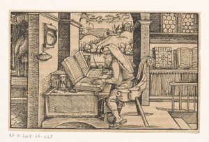 Cicero i sitt arbetsrum av Hans Weiditz (II) (attributed to)