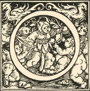 O - An Alphabet av Hans Weiditz, c1520-1521, 1908. av Hans Weiditz