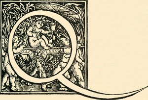 Q - An Alphabet av Hans Weiditz, c1520-1521, 1908. av Hans Weiditz