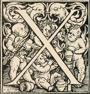 X - An Alphabet av Hans Weiditz, c1520-1521, 1908. av Hans Weiditz