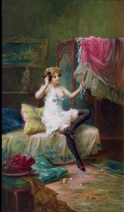 Älskarinna i sin Boudoir