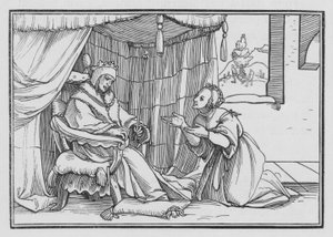 Abishag Cherisheth David, 1 Kungaboken I, 3 av Hans after Holbein the Younger