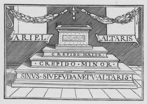 Guds ära återvänder in i templet, Hesekiel XLIII, 4 av Hans after Holbein the Younger