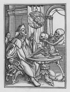 Holbeins Dödsdans: Astrologen av Hans after Holbein the Younger