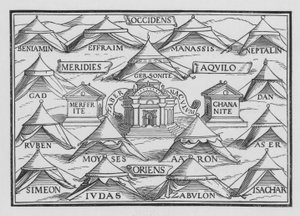 Stammorden i sina tält och i sina marscher, Numbers II, 2 av Hans after Holbein the Younger