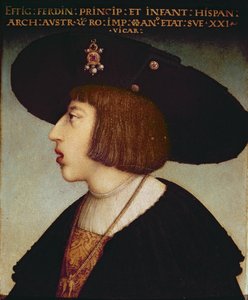 Porträtt av Ferdinand I, den helige romerske kejsaren