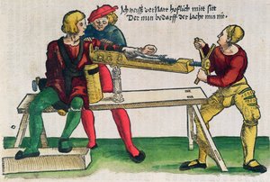 Apparat för att läka armfrakturer, illustration från 